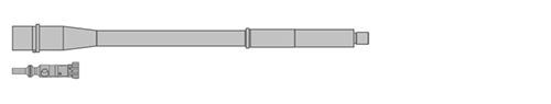 14.5" length ● 1:8 twist ● light contour